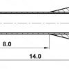 KABEĻU UZGALIS TUL-0.5/8/DIN-W*P100